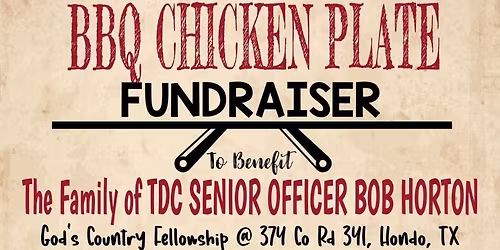 BBQ Chicken Plate Fundraiser 