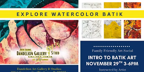 Intro to Batik Art – Autumn Themed  - Family Friendly Art Social