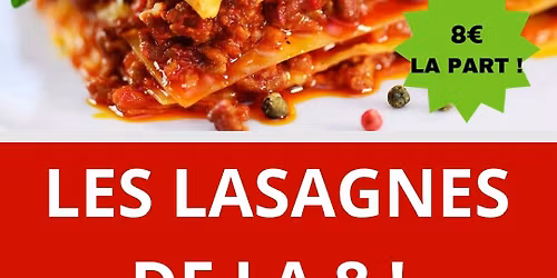 Vente de Lasagnes Interclasse en 8