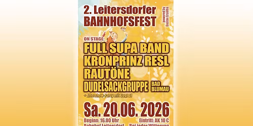 2. Leitersdorfer Bahnhofsfest