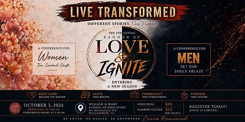 Banner of Love Conference - LIVE TRANSFORMED
