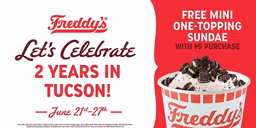 Freddy's 2 Year Anniversary Celebration