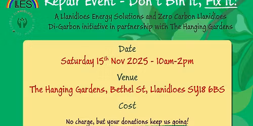 Don't Bin It, Fix It! Repair Event