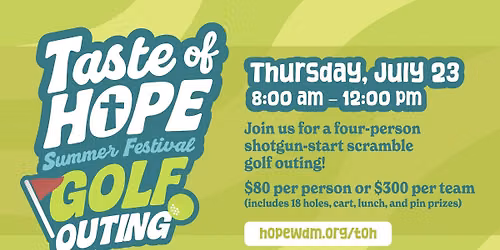Taste of Hope Golf Outing