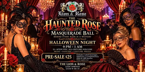 The Haunted Rose Masquerade Ball at The Lion & Rose