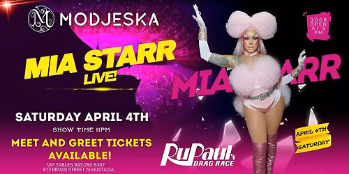 \u2b50 MIA STARR LIVE AT MODJESKA \u2b50