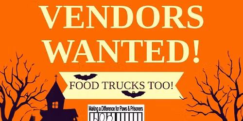 MUTT-STER MASH VENDORS WANTED!