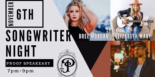 Singer Song Writers w\/Bree Morgan & Guests