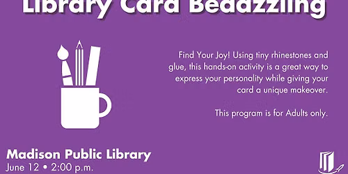 Library Card Bedazzling