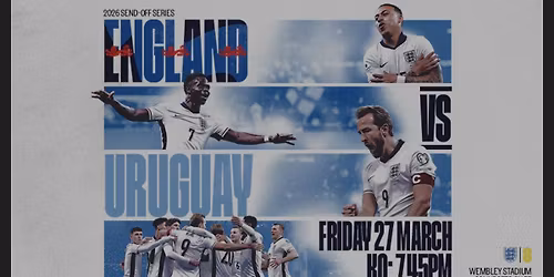ENGLAND VS URUGUAY,  FANZONE ENTRY WITH WEMBLEY STADIUM TICKETS ONLY 