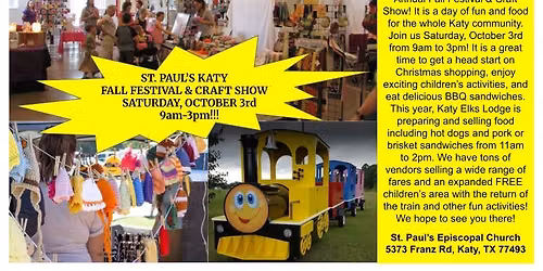 St. Paul's 2026 Fall Festival and Craft Show