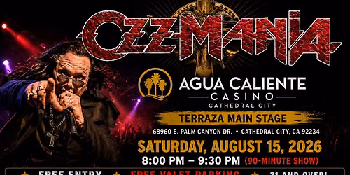 OZZMANIA \u2013 Agua Caliente Casino \u2013 Cathedral City