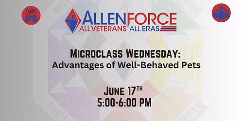 Microclass Wednesday: Advantages of Well-Behaved Pets