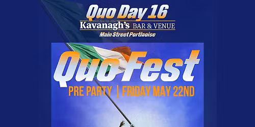 Quo Fest Pre Party Classic Rock Disco