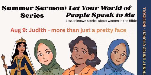 Worship Service, Theme: Judith - more than just a pretty face