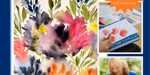 Floral watercolour in person workshop