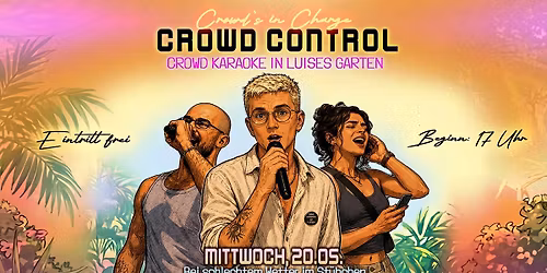 Crowd Karaoke in Luises Garten