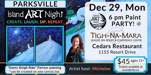 Let it snow, and join us indoors for a warm and cozy ART Night!