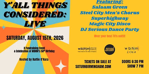 Y'all Things Considered: Live