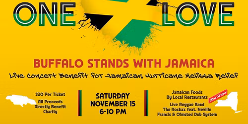 "ONE LOVE" Benefit for Jamaica Hurricane Melissa Relief Fund