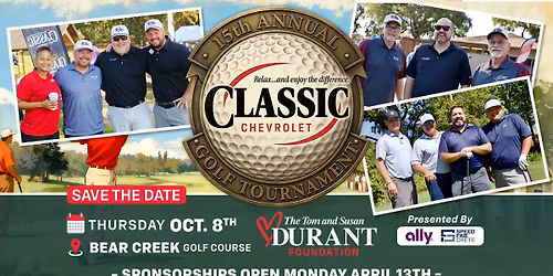 15th Annual Classic Chevrolet Charity Golf Tournament presented by Ally Financial & Speed Fab Crete