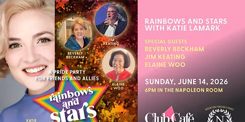 Rainbows and Stars Pride Party with Beverly Beckham, Jim Keating, Elaine Woo and Katie LaMark