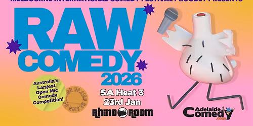 Raw Comedy South Australian Heat Three