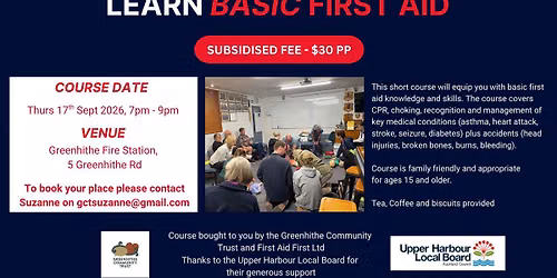 Community Course - Learn Basic First Aid