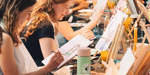 Boozy Brushes, Drag Golden Oldies & Vintage Florals Paint Party! Glasgow