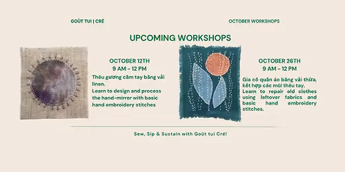 Go\u00fbt tui Cr\u00e9 - Creative Mending Workshop | S\u1eeda qu\u1ea7n \u00e1o c\u0169
