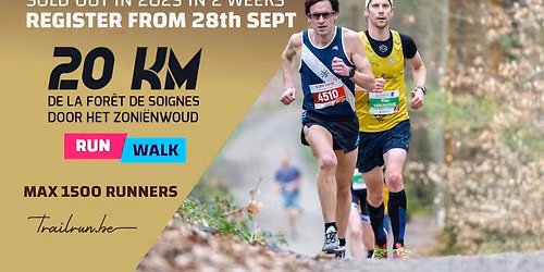 20 km RUN door het Zoni\u00ebnwoud | de la For\u00eat de Soignes