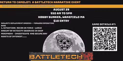 Battletech Narrative Event - Return to Camelot