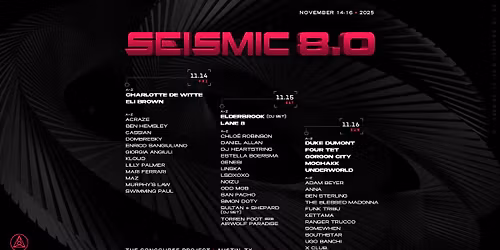 Seismic Dance Event 8.0
