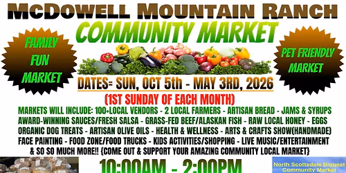 North Scottsdale Family Fun Community Farmers Market & Artisan Craft Show
