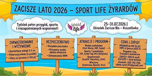 \ud83c\udf1e ZACISZE LATO 2026 \u2013 SPORT LIFE \u017bYRARD\u00d3W \ud83c\udf1e