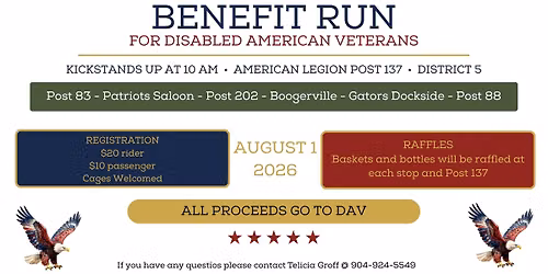 ALR 137 ride for Disabled American Veterans