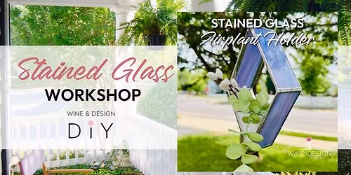 Stained Glass Airplant Holder