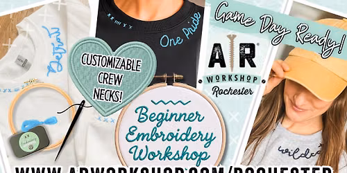 Embroidery Workshop! Create a Custom Crewneck or Sweater!