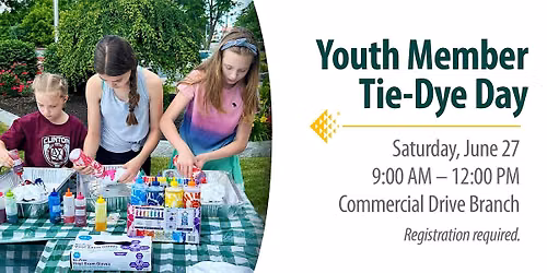 Youth Member Tie-Dye Day 2026