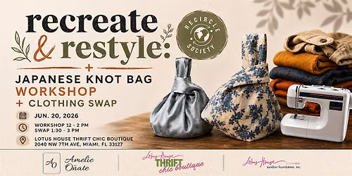 Recreate & Restyle: Japanese Knit Bag Workshop + Clothing Swap