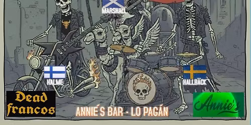 1, 2, 3: THREE KINGS\/THREE WISE MEN\/TRES AMIGOS "The holy punk rocking trinity at Annie\u00b4s bar"