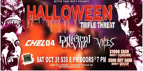 HALLOWEEN feat. DIFFERENT DEVILZ with CHEL04 and VICES at Better Than Fred's