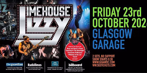 Limehouse Lizzy - LIVE in Glasgow!