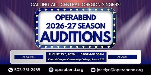 2026-27 Season Auditions for Central Oregon Singers