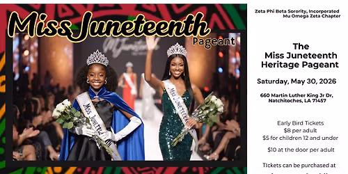 The Miss Juneteenth Heritage Pageant
