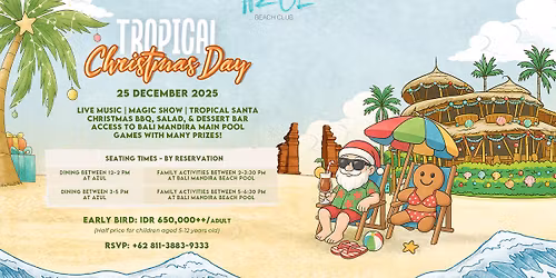 Tropical Christmas Day at Azul Beach Club | Festive 2025