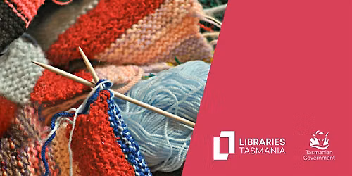 Knitting for Charity at Burnie Library