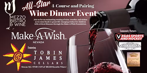 Mezzo All-Star Wine Dinner Event for Make A Wish of Nevada