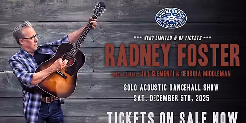 Radney Foster, Jay Clementi, & Georgia Middleman (Luckenbach Texas)