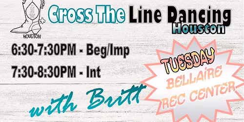 Line Dancing with Cross The Line Dancing Houston- Every Tuesday Night!